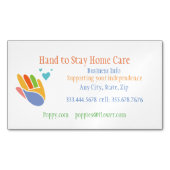 Hand to Stay Homeビジネス気にカード マグネット名刺 (正面)