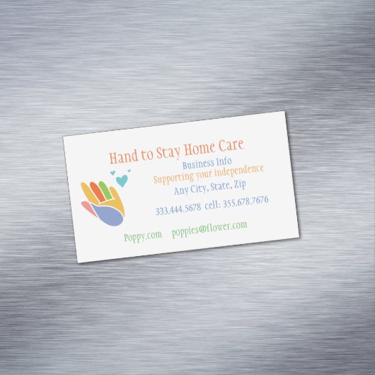 Hand to Stay Homeビジネス気にカード マグネット名刺 (インサイチュ)