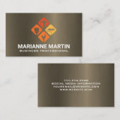 Hand Tools Icon | Metal Background 名刺 (正面/裏面)