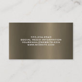 Hand Tools Icon | Metal Background 名刺 (裏面)