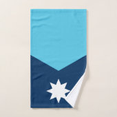 Hand Towel with Flag of Minnesota ハンドタオル (ハンドタオル)