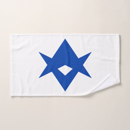 Hand Towel with Flag of Toyota City, Japan ハンドタオル (ハンドタオル)