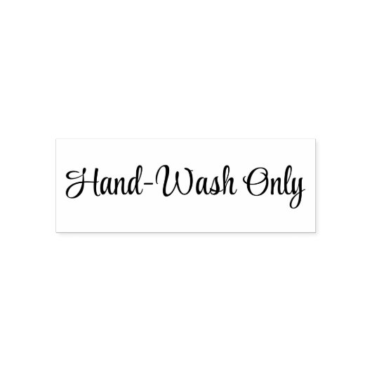 Hand-wash only Stamp セルフインキングスタンプ (デザイン)