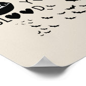 Hand written 'I Want to suck Your blood' ポスター (角)