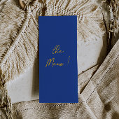 Hand Written Yellow Blue Italian Wedding メニュー