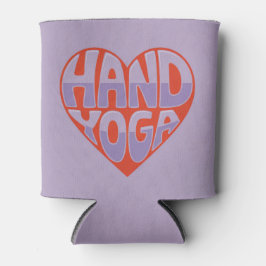 Hand Yoga Red Lavender Can Sleeve 缶クーラー