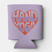 Hand Yoga Red Lavender Can Sleeve 缶クーラー (裏面)