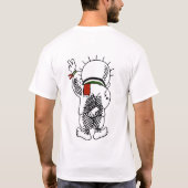 Handalaのパレスチナの子供のワイシャツ Tシャツ (裏面)