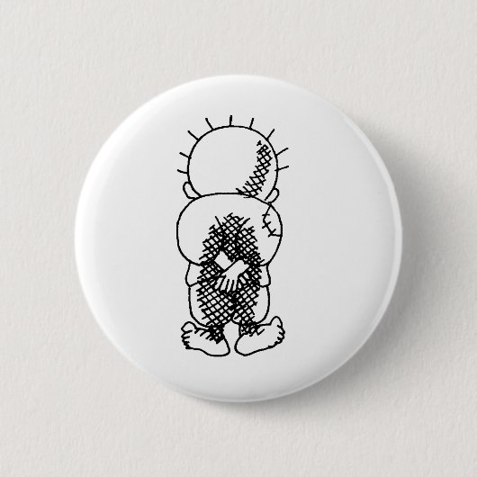 Handala 缶バッジ (正面)