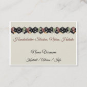 Handarbeiten stricken häckeln nähen 名刺 (正面)