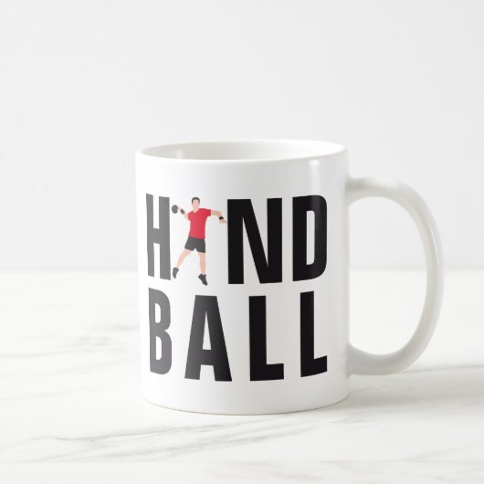 Handball コーヒーマグカップ (右)