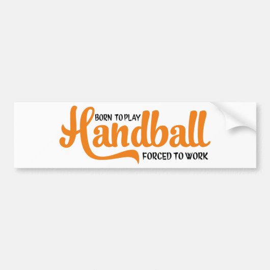 handball バンパーステッカー (正面)