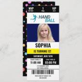 Handball Birthday Girl, Handball player 招待状 (正面/裏面)