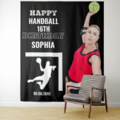 Handball Birthday, Handball Girl Player Backdrops タペストリー (インサイチュ)