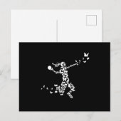 Handball Butterflies Handball Player ポストカード (正面/裏面)