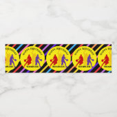 Handball Girl Birthday, Handball Player Gift ペットボトルラベル (シングルラベル)