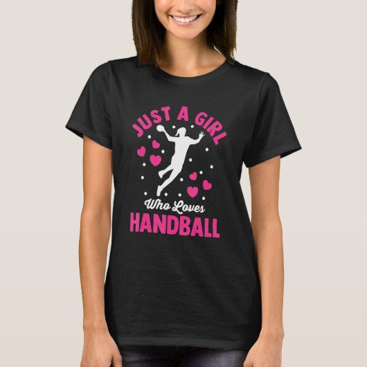 Handball  Graphic For Girls Women Kids Handball 29 Tシャツ (正面)