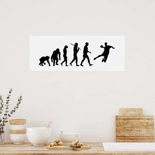 Handball Huge Poster - handball evolution of sport ポスター (キッチン)