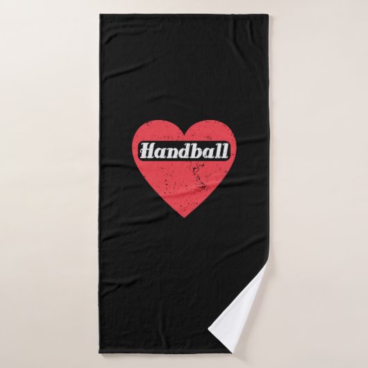 Handball ist Liebe バスタオル (バスタオル)
