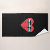 Handball ist Liebe バスタオル (バスタオル)