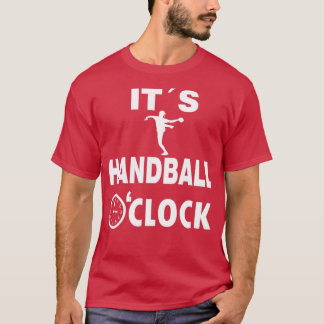 Handball oclock Jump Shot Handball Player Resin Tシャツ