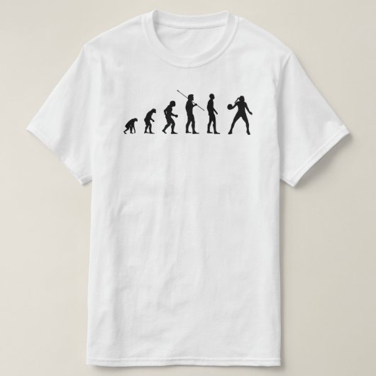 Handball Player Evolution Of Man Sports Meme Bv Tシャツ (デザイン正面)
