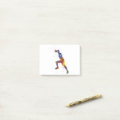 Handball player in watercolor ポストイット (デスク上)