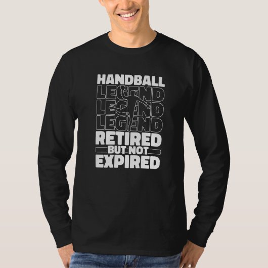 Handball Retiree  Sport Handball Tシャツ (正面)