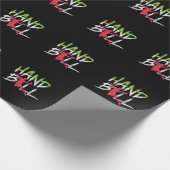 Handball Sprungwurf ラッピングペーパー (角)