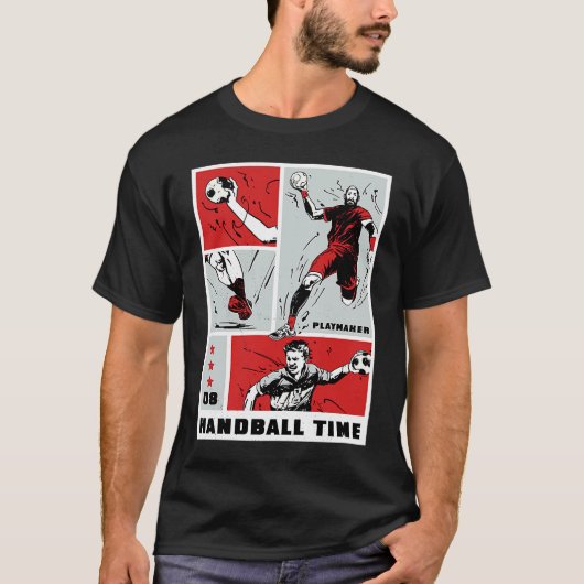 Handball time Playmaker Collage Tシャツ (正面)