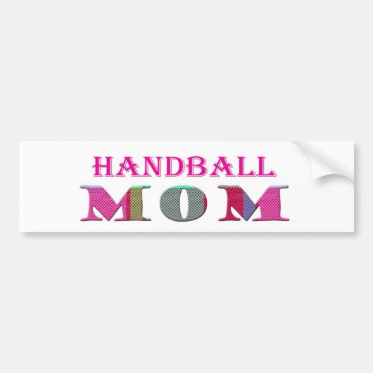 HandballMom バンパーステッカー (正面)