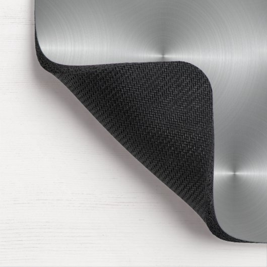 handbrushed銀 マウスパッド (コーナー)