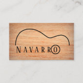 Handcrafted Custom Guitar Maker 名刺 (正面)