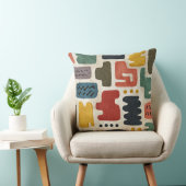 Handcrafted Shapes & Earthy Artistic Texture クッション (椅子)