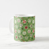HandDrawn Christmas Ornament Coffee Mug コーヒーマグカップ (正面左)