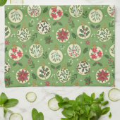 HandDrawn Christmas Ornament Kitchen Towel キッチンタオル (折り畳み)