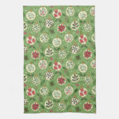 HandDrawn Christmas Ornament Kitchen Towel キッチンタオル (縦)