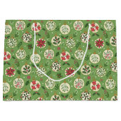 HandDrawn Christmas Ornament Large Gift Bag ラージペーパーバッグ (正面)
