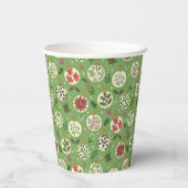 HandDrawn Christmas Ornament Paper Cups 紙コップ (裏面)