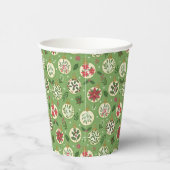 HandDrawn Christmas Ornament Paper Cups 紙コップ (右)