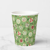 HandDrawn Christmas Ornament Paper Cups 紙コップ (正面)