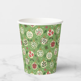 HandDrawn Christmas Ornament Paper Cups 紙コップ