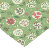 HandDrawn Christmas Ornament Table Runner ミディアムテーブルランナー (コーナー)