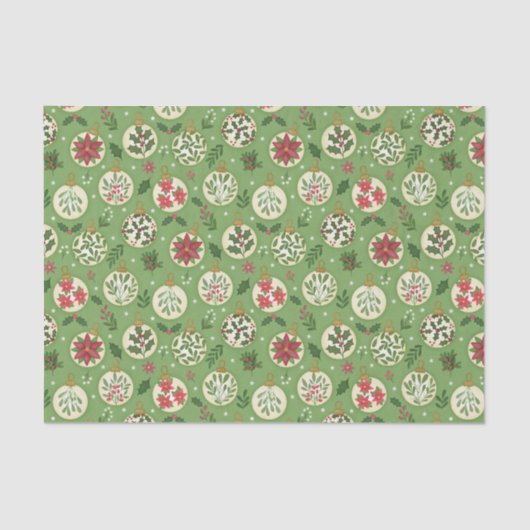 HandDrawn Christmas Ornament Tissue Paper 薄葉紙 (正面)