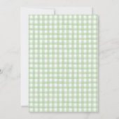 Handdrawn Green Fresh Off the Market Bridal Shower 招待状 (裏面)