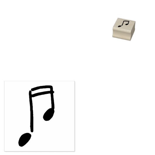 handdrawn music note ラバースタンプ (押印)