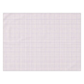 HandDrawn Organic Grid Check Dusty Lilac テーブルクロス (正面(横))