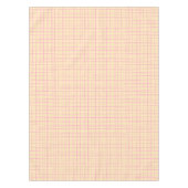 HandDrawn Organic Grid Check Sunshine Yellow テーブルクロス (正面)