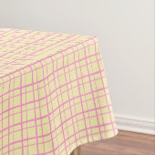 HandDrawn Organic Grid Check Sunshine Yellow テーブルクロス (インサイチュ)