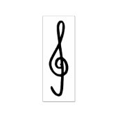 handdrawn treble clef  ラバースタンプ (インプリント)
